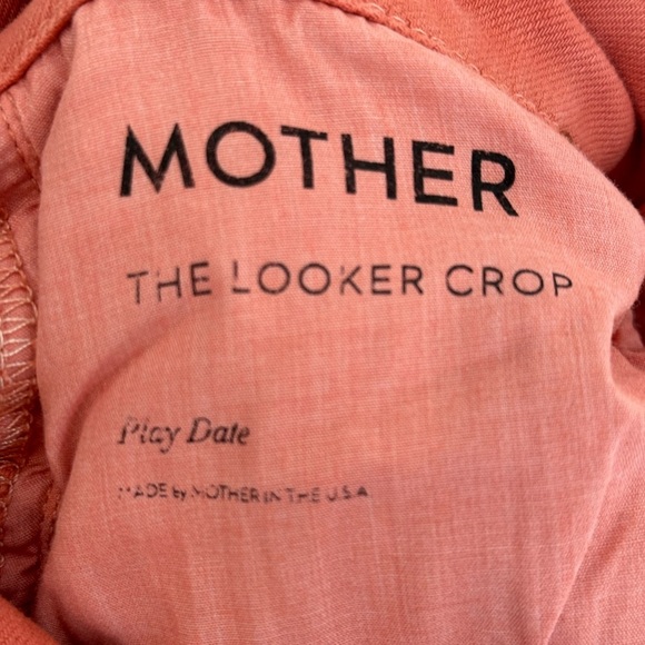 MOTHER The Looker Crop Skinny Play Date Mango Size 26 - Picture 8 of 8